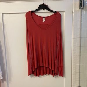 Free People Thermal Waffle Knit Pullover